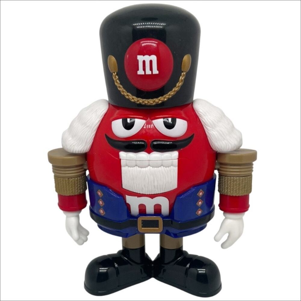 M&M Red Nutcracker Sweet Candy Dispenser Christmas Holiday Limited Edition